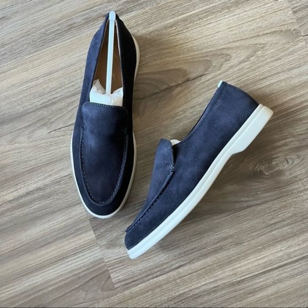 Brooks Brothers Suede Almond Slip on Loafer Sneakers